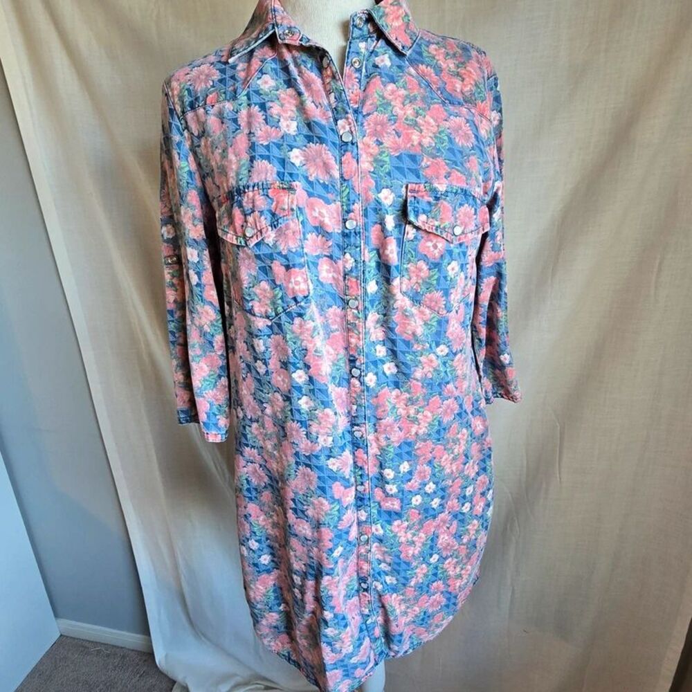 KUT from the Kloth Floral Western Shirt Dress - Size Small